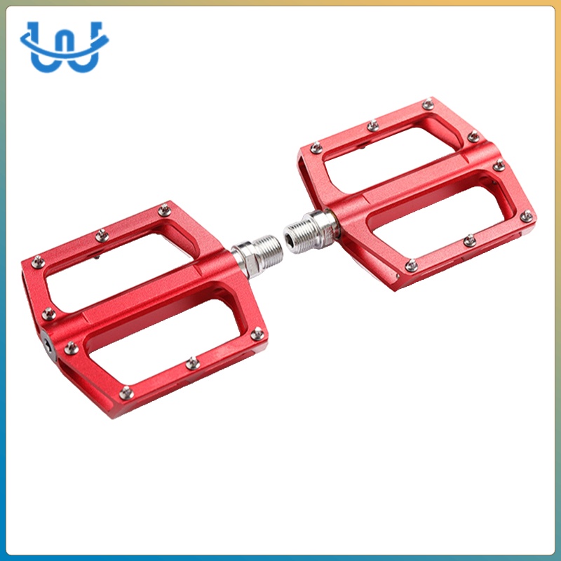 Road MTB Bike Pedals - Aluminum Alloy Bicycle Pedals - Mountain Bike Pedal with 9/16inch Platform Flat Pedals for Folding Cycling