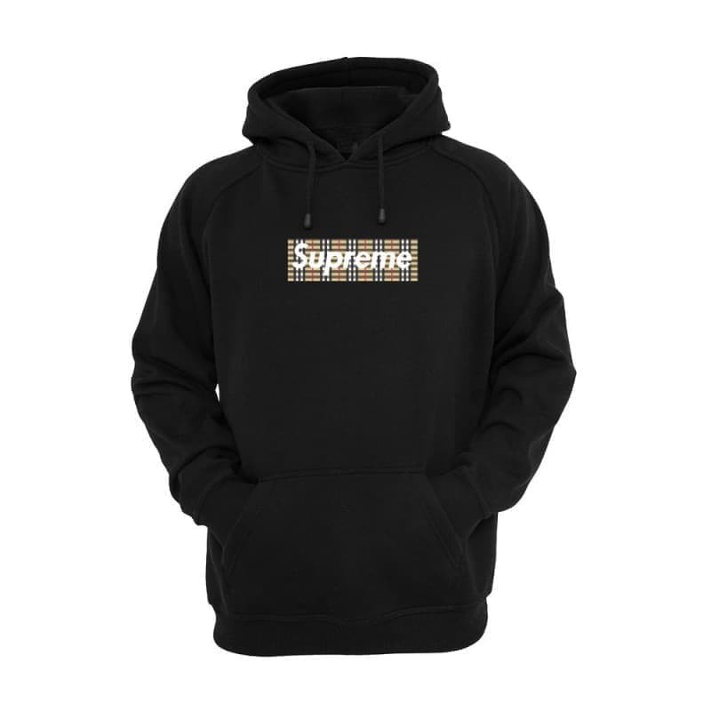 Áo khoác Hoodie in chữ Supreme Burberry Hype thời trang cá tính 241