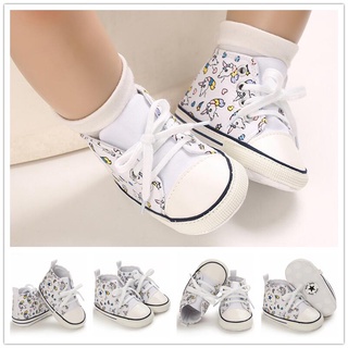 Giày Thể Thao Chống Trượt Màu Trắng Thời Trang Cho Bé Sơ Sinh