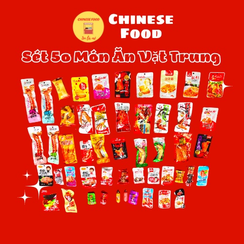 Sét 50 Món Ăn Vặt Trung