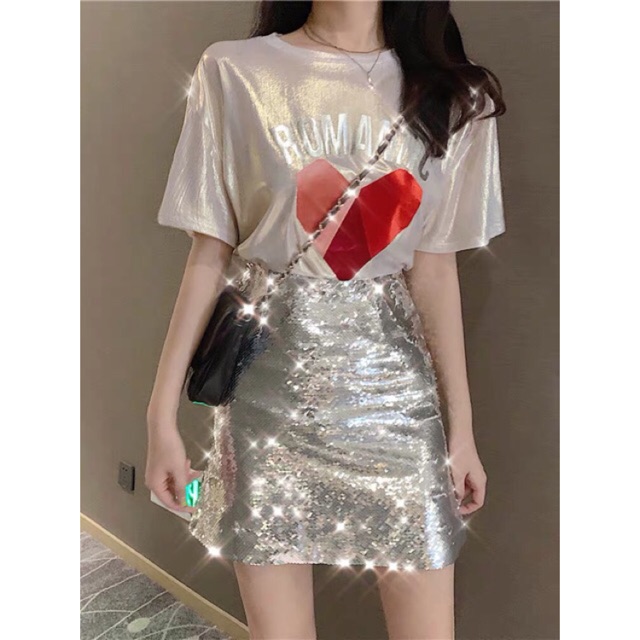 SET ÁO PHÔNG + CHÂN VÁY SEQUIN