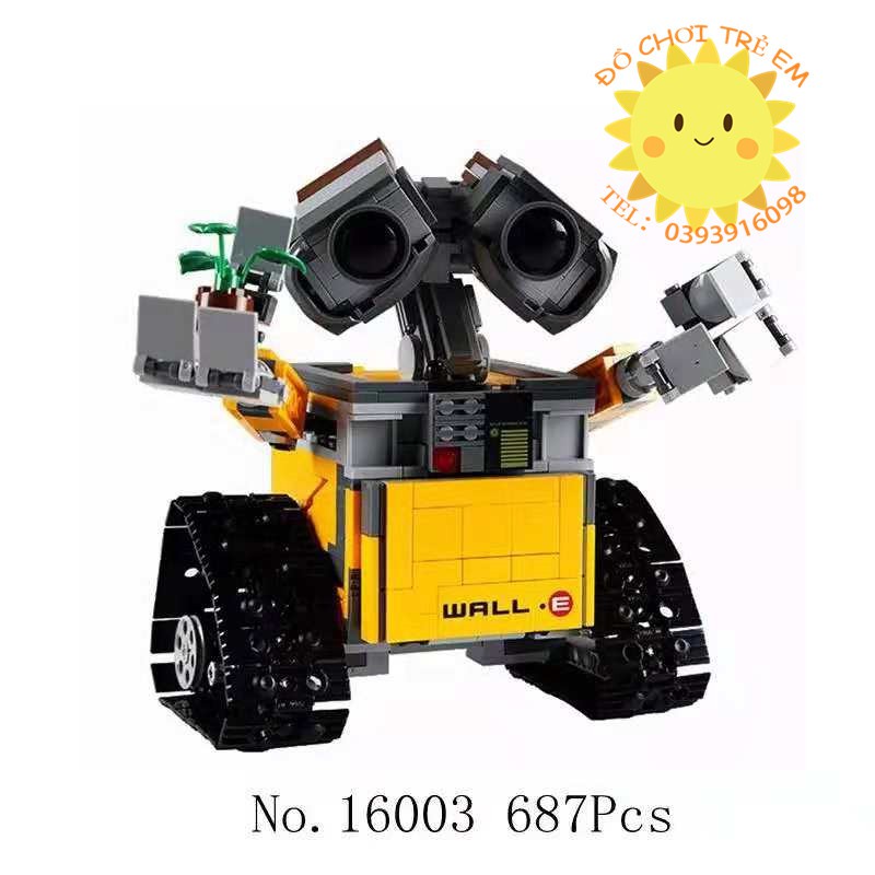 Đồ chơi Lắp ghép Mô hình người máy xe robot WALL.E 180042