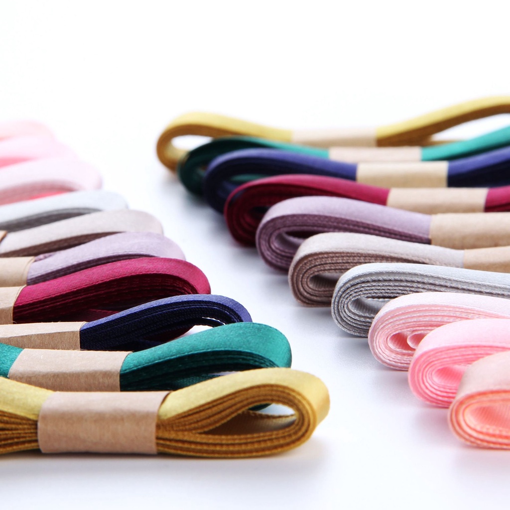 Ruy băng gói hộp quà bản 1.5cm nhiều màu sắc tùy chọn