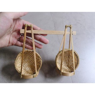Đôi quang gánh size Mini bằng tre