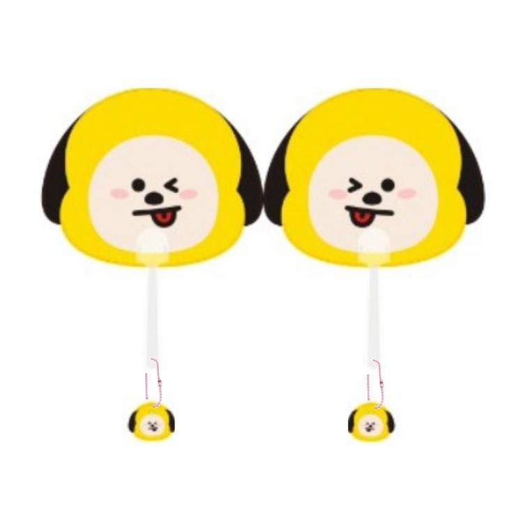 Quạt cầm tay mini in họa tiết các thành viên BTS bt21