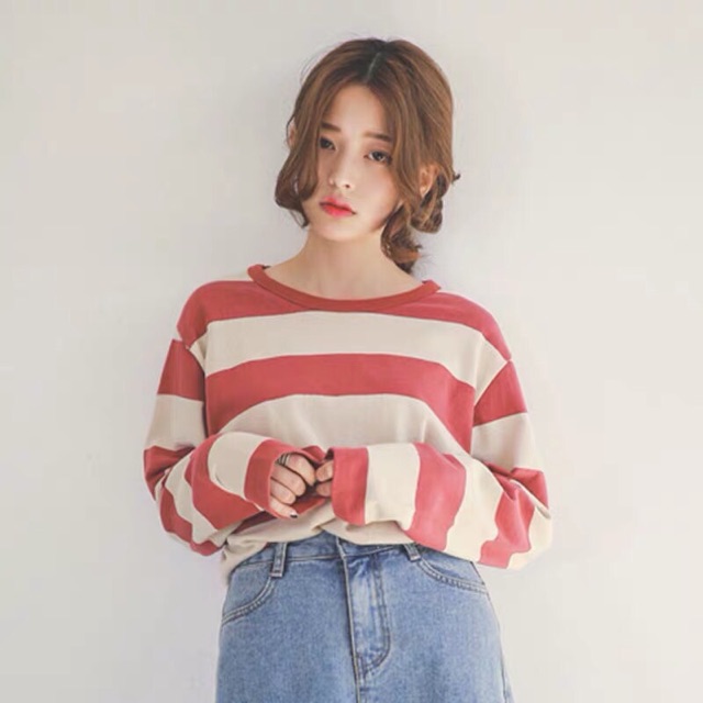 ÁO THUN TAY DÀI SỌC STYE HÀN QUỐC CỰC HOT CỰC XINH