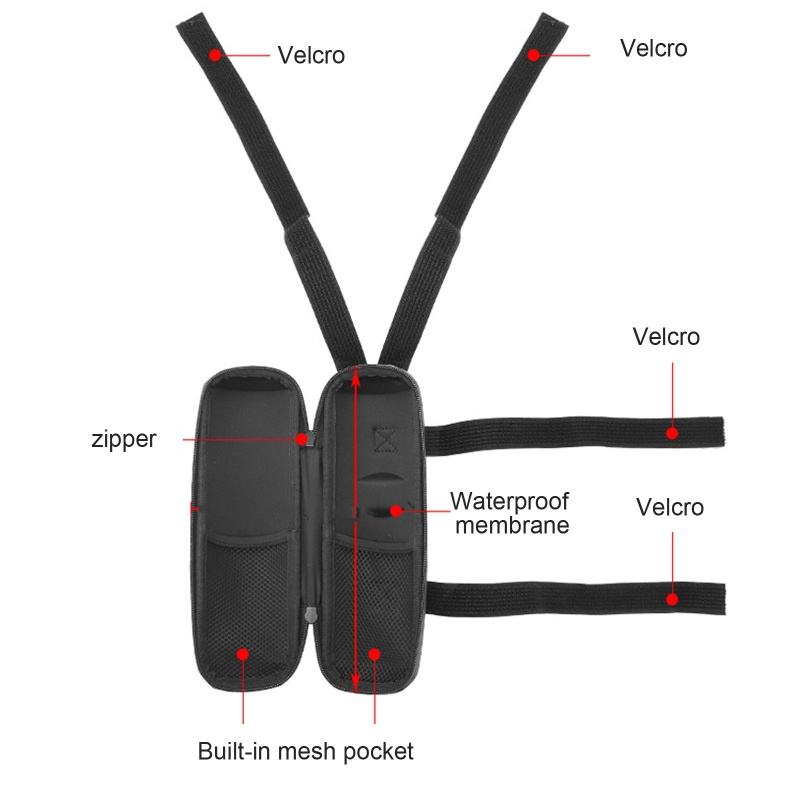 Túi Đựng Dụng Cụ Sửa Chữa Xe Scooter Bằng EVA Sức Chứa Lớn Tiện Dụng