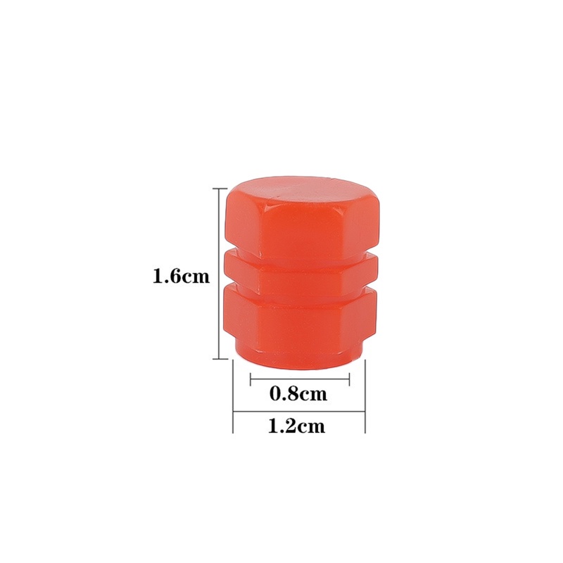 Set 4 Nắp Van Lốp Xe Hơi Dạ Quang Màu Xanh Lá/Vàng/Xanh Dương/Đỏ Chống Bụi Bẩn