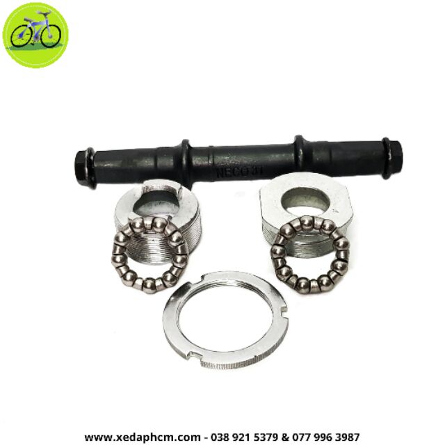 Bộ trục giữa xe đạp full ổ bi cốt giữa chén nồi