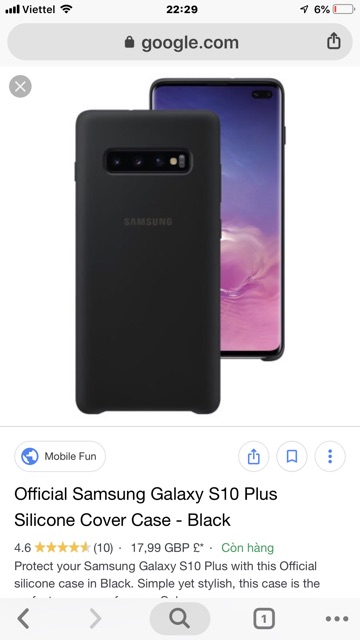 Ốp silicon cover Samsung S10/S10 plus chống bẩn