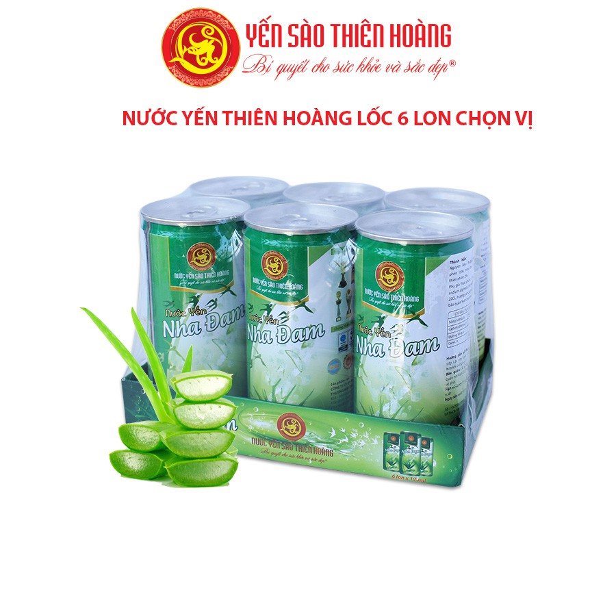 [Mã 267FMCGSALE giảm 8% đơn 500K] Nước Yến Thiên Hoàng Lốc 6 Lon chọn vị
