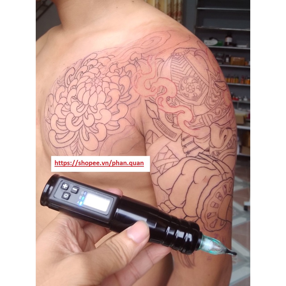 Máy Pen Không Dây xăm hình và phun xăm tattoo