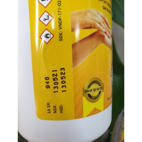 mẫu mới 500 ml  gel rửa tay sk hanvet hương thơm mát