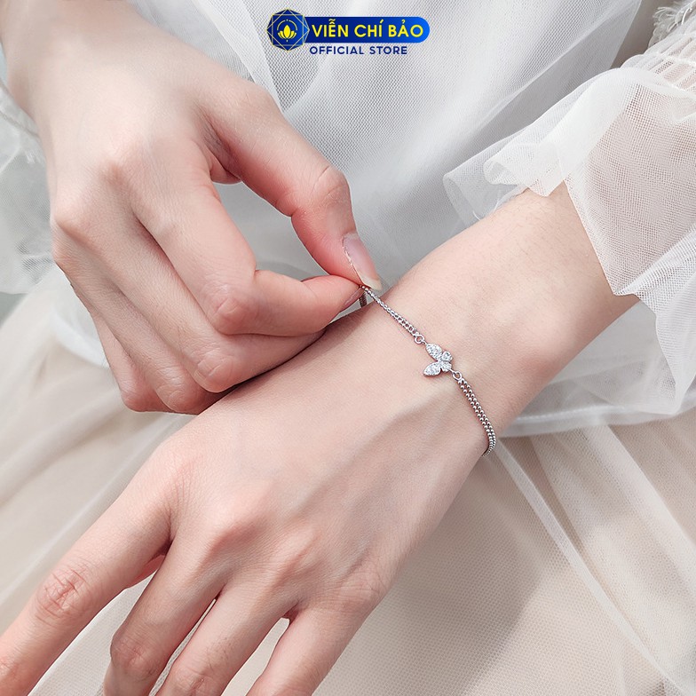 Lắc tay bạc nữ Cánh bướm Butterfly chất liệu bạc 925 thời trang phụ kiện trang sức nữ Viễn Chí Bảo L400674