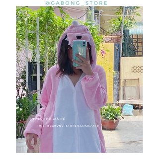 ❗️ ẢNH THẬT ❗️ bộ đồ thú khủng long hồng