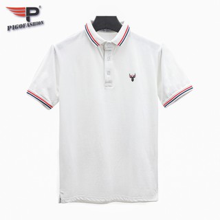 Áo phông nam polo phối bo logo in nổi đẹp sang trọng Pigofashion chuẩn hàng cao cấp AHT16 chọn lựa size và màu