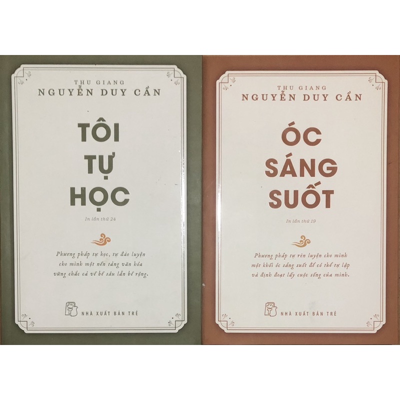 Sách - (Combo 2 Cuốn) Óc Sáng Suốt - Tôi Tự Học