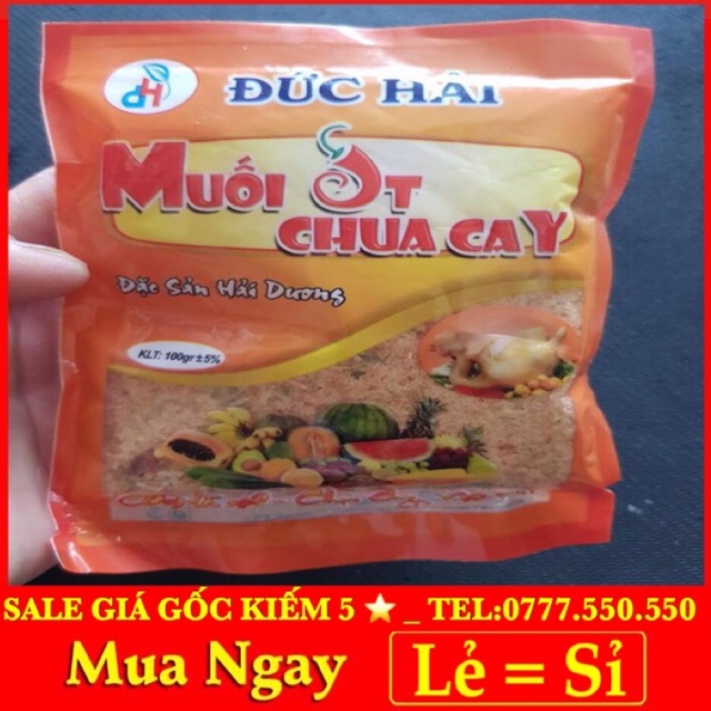 MUỐI ỚT CHUA CAY ĐỨC HẢI ( Gói 100Gr )