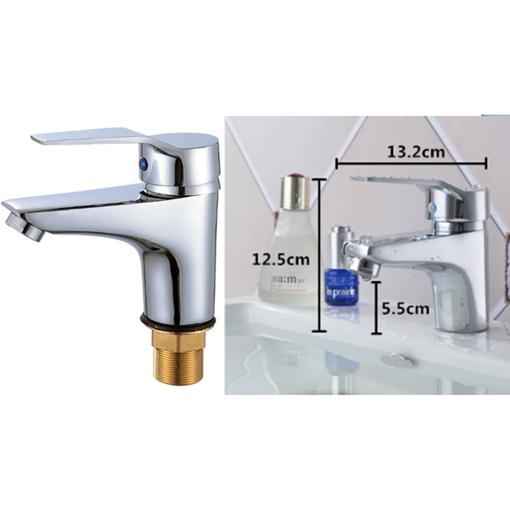 Vòi lavabo nóng lạnh hợp kim MS1 | BigBuy360 - bigbuy360.vn