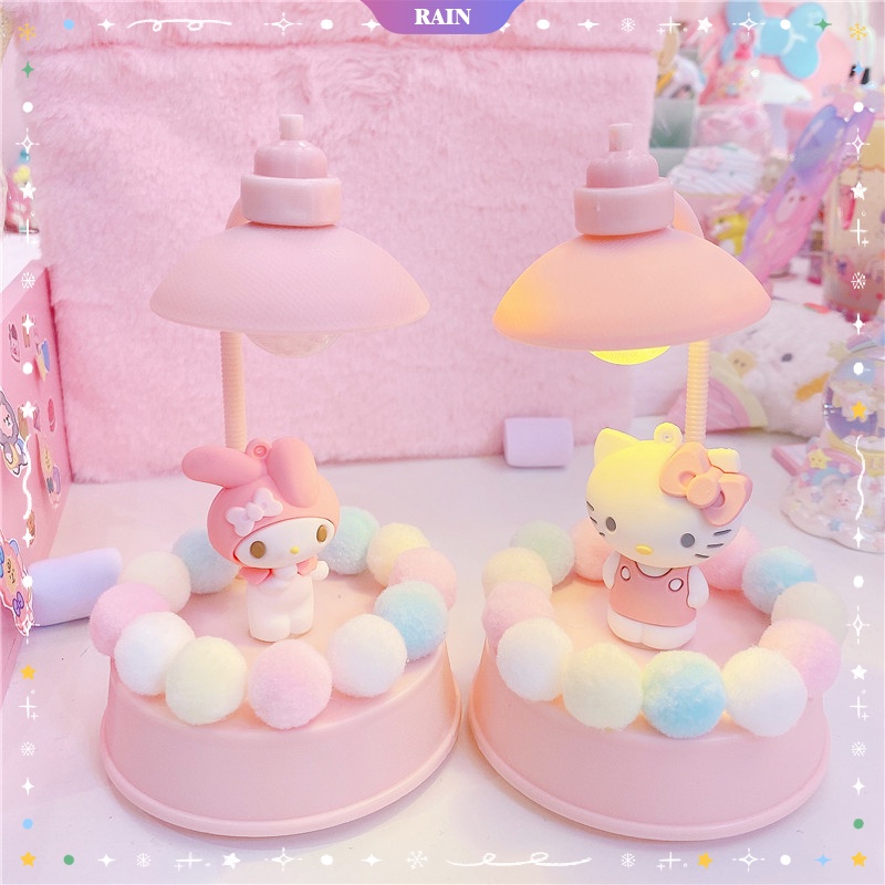 Đèn LED Để Bàn Học Viết Nhạc Hình Anime Sanrio Kawaii My Melody Hello Kitty Cinnamoroll Kuromi