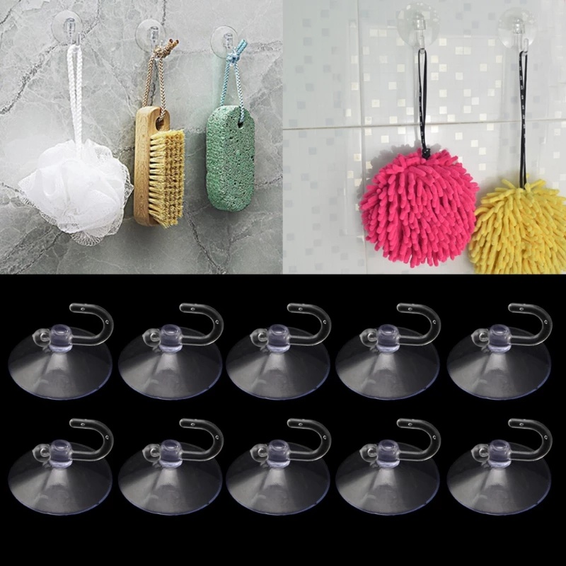 [Hot Promos] Móc Treo Đồ Dán Tường Trong Suốt Có Thể Sử Dụng Cho Nhà Bếp / Phòng Tắm / Phòng Ngủ / Tường