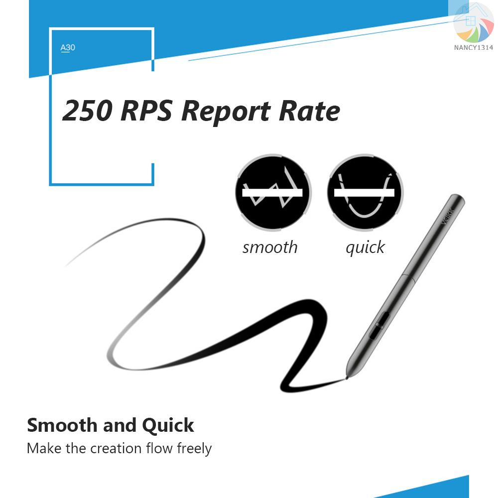 Mới Máy Tính Bảng Đồ Họa Veikk A30 10x6 Inch Với 4 Phím Cảm Ứng 8192