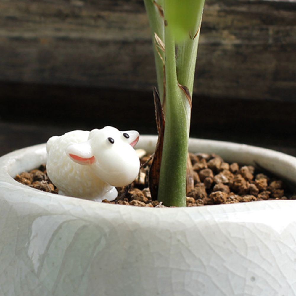 EPOCH Set 5 Chú Cừu Mini 1.5x2cm Bằng Nhựa Resin Dùng Trang Trí Tiểu Cảnh