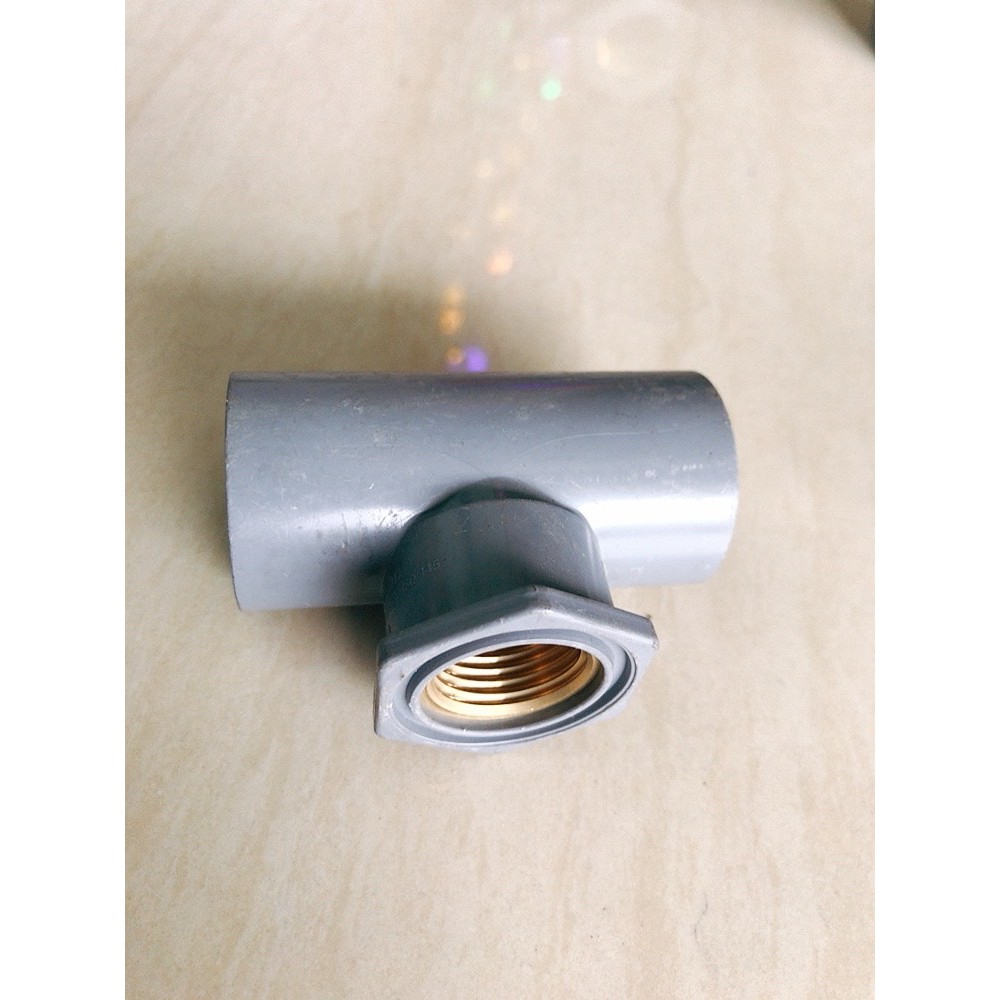 Ren đồng PVC,Măng sông ren đồng, Cút ren đồng, Tê ren đồng phi 27