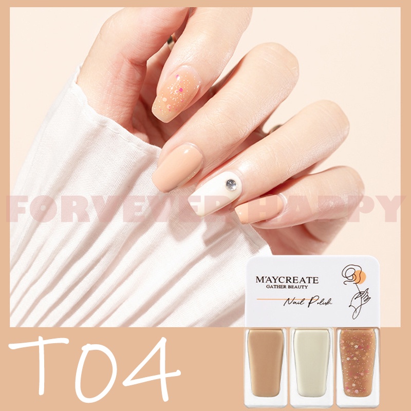 Gel Sơn Móng Tay 3 Trong 1 Nhanh Khô Không Có Đèn 4g*3 3 Trong 1