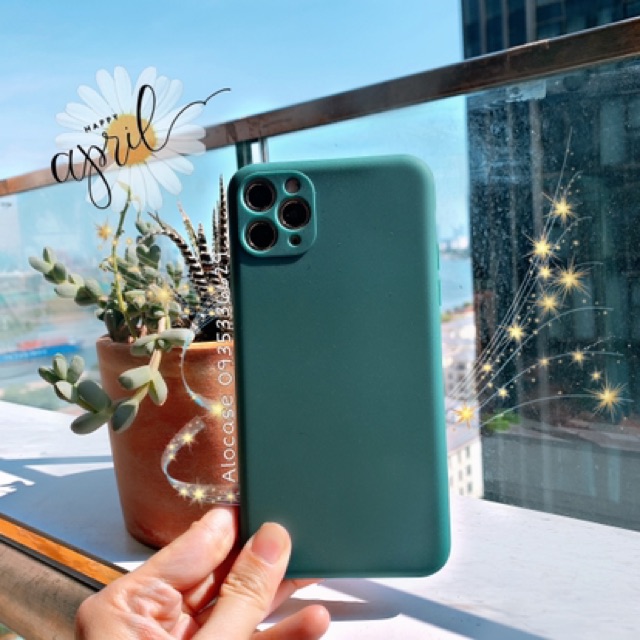 Ốp điện thoại TPU màu trơn thời trang cho 12ProMax 11/11 Promax  X XR XS MAX 7P 8P