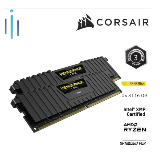 RAM PC CORSAIR VENGEANCE LPX 16GB DDR4 2x8G 3000MHz CMK16GX4M2D3000C16