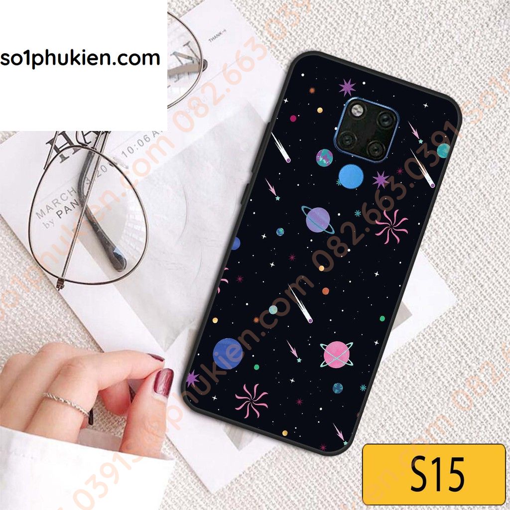 Ốp lưng điện thoại Huawei Mate 20 Pro in hình vũ trụ cực xinh.