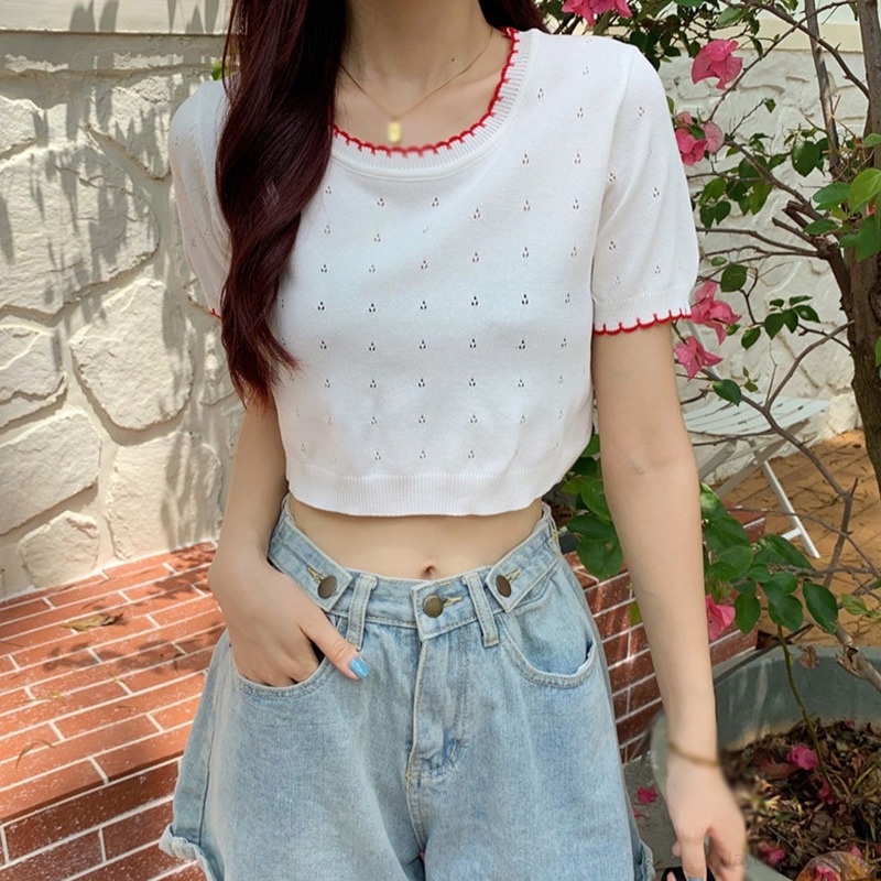 Áo Thun Lửng Thể Thao Nữ Dáng Ôm