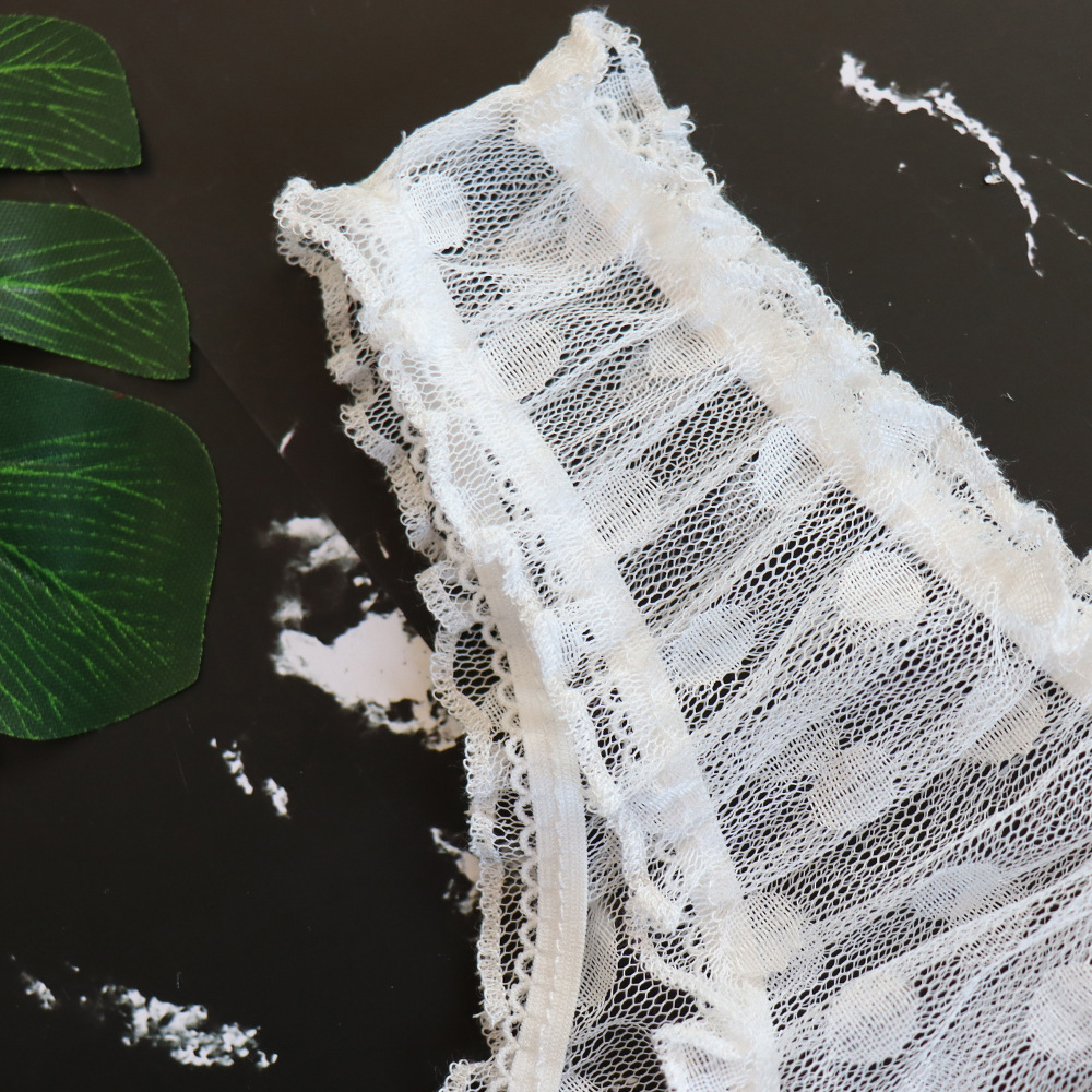 Set Đồ Lót Xuyên Thấu Họa Tiết Chấm Bi Điệu Đà Gợi Cảm Cho Nữ