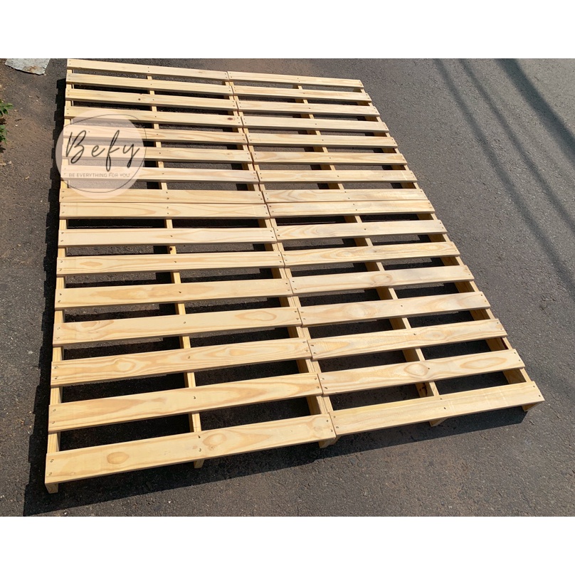 Giường Pallet Gỗ Thông Gỗ Mới 100% / Giường Ngủ Pallet Gấp Gọn - BEFY