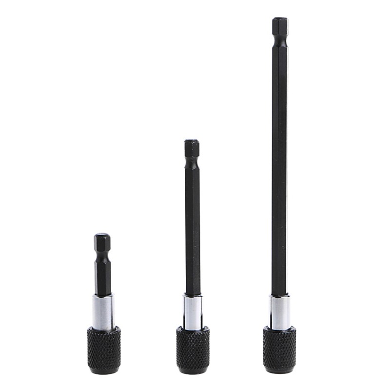 Set 3 thanh nối dài lục giác 1/4&quot; 60-150mm dành cho máy khoan
