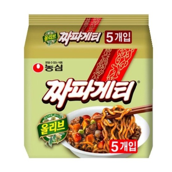 ( Bán sỉ ) Lốc 5 gói Mì tương đen Nongshim Chapagetti 140gr | BigBuy360 - bigbuy360.vn