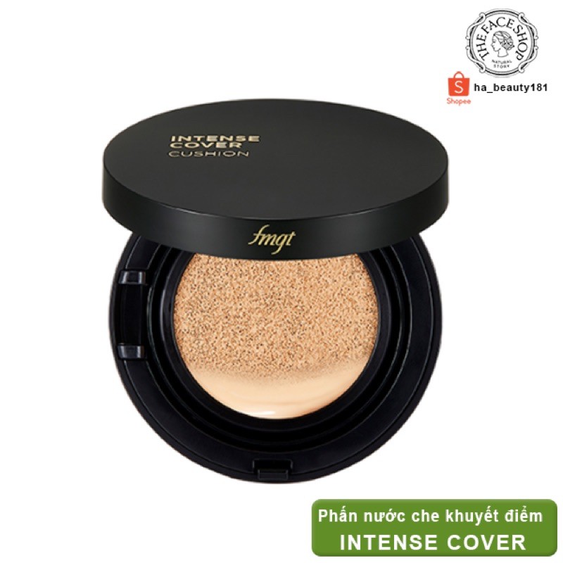 Phấn nước trang điểm che phủ tốt khuyết điểm hàn quốc The Face Shop fmgt Cc Intense Cover Cushion Ex 15g SPF50+PA+++
