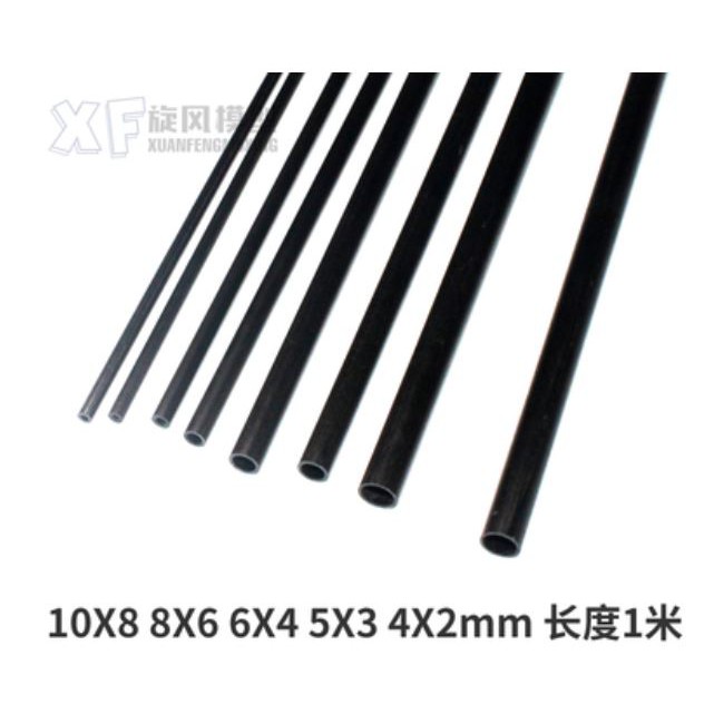 SOICB1 Thanh carbon 3mm 4mm 5mm 6mm 7mm 8mm 10mm chế tạo diều hoặc đồ chơi mô hình.giá 1 thanh