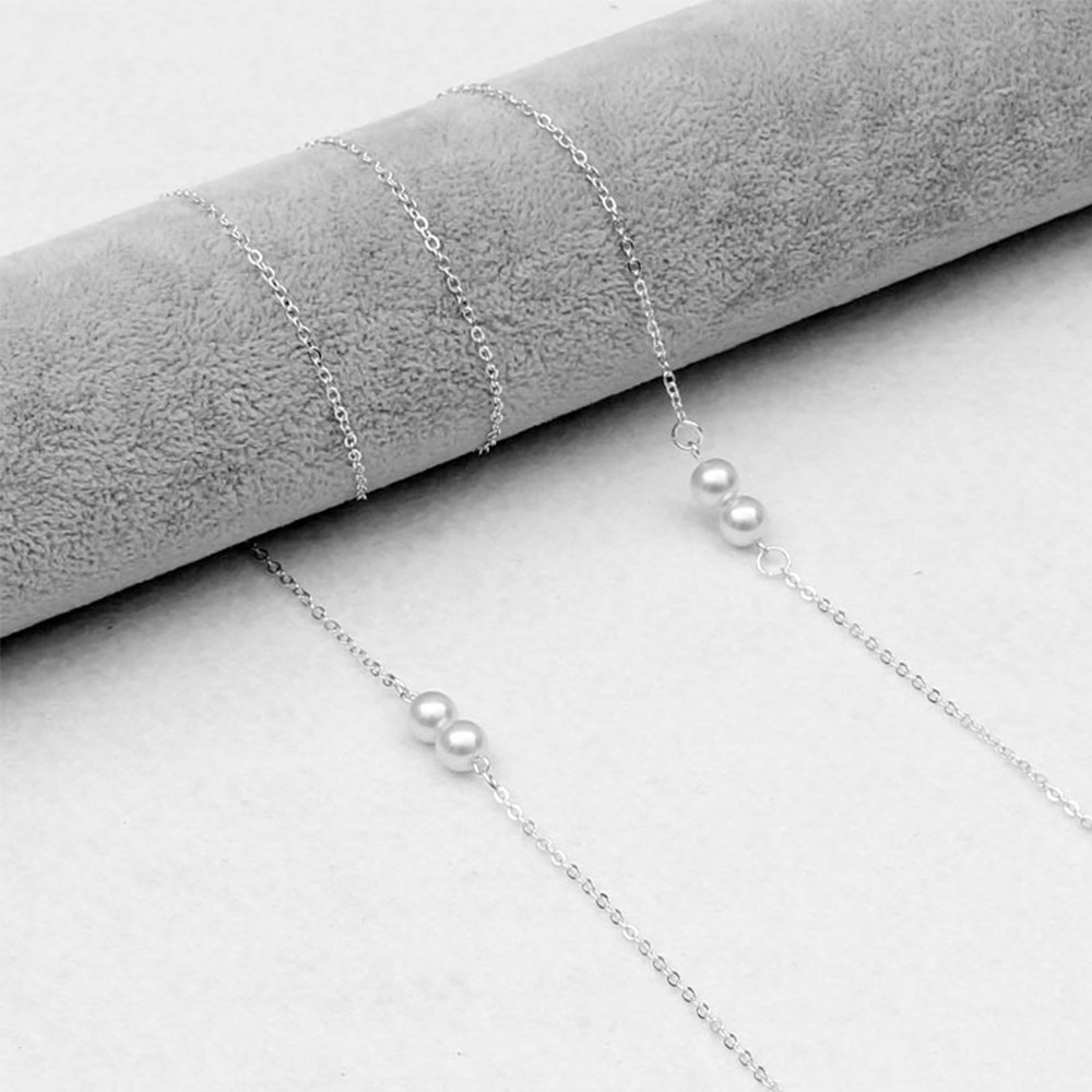 EPOCH Dây Đeo Mắt Kính Đính Ngọc Trai Giả Thời Trang Nam Nữ