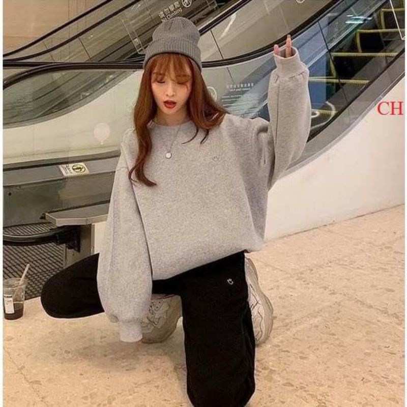 Bộ ngủ nữ Mặt Cười; Áo SWEATER ấm áp, giữ nhiệt tốtbộ thu đông☘️Chất nỉ ngoại☘️2 lớpUnisex mặc nhà nữ