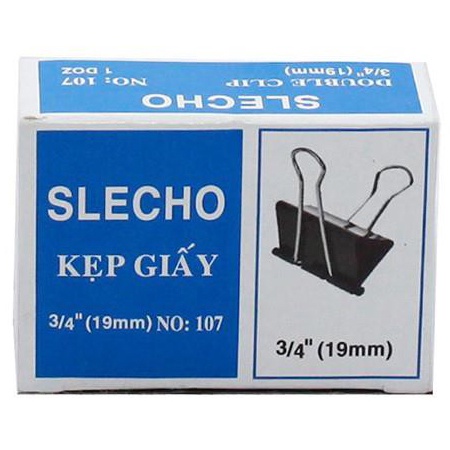 Kẹp tài liệu sắt màu đen 15mm, 19mm, 25mm, 32mm, 41mm, 51mm