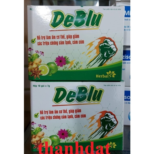 Deblu bột sủi chanh gừng giải cảm, làm ấm cơ thể