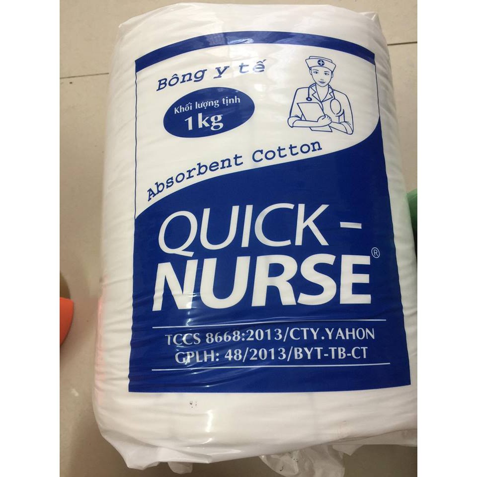 Bông gòn y tế QUICK NURSE 500g - 1kg