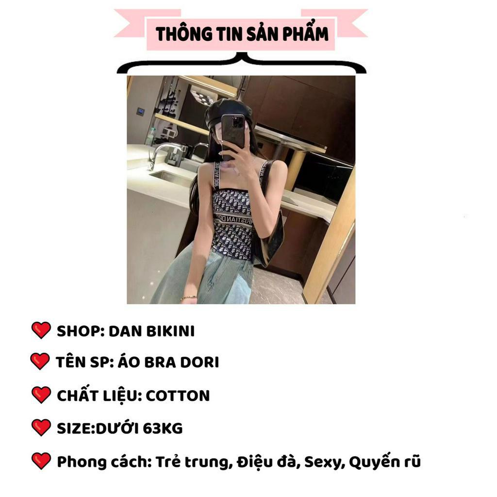 Áo Bra Dori Thiết Kế Dây Dệt Kim Lụa Lạnh Ôm Dáng Vừa Vặn MÃ 715