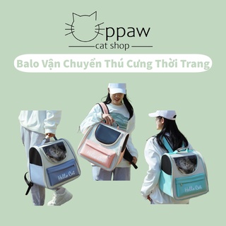 Balo vận chuyển thú cưng hello cat - balo vận chuyển cho mèo thời trang