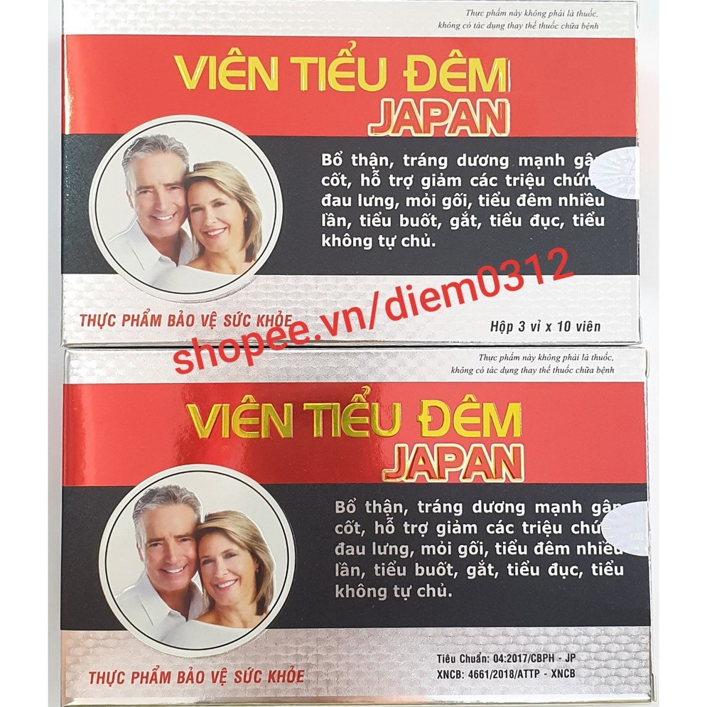 VIÊN TIỂU ĐÊM JAPAN - HỔ TRỢ GIẢM TIỂU ĐÊM - DÙNG ĐƯỢC CHO CÀ NAM VÀ NỮ
