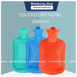 Túi chườm cao su nóng, lạnh cỡ lớn 2000ml giảm đau, giảm viêm - giao màu ngẫu nhiên