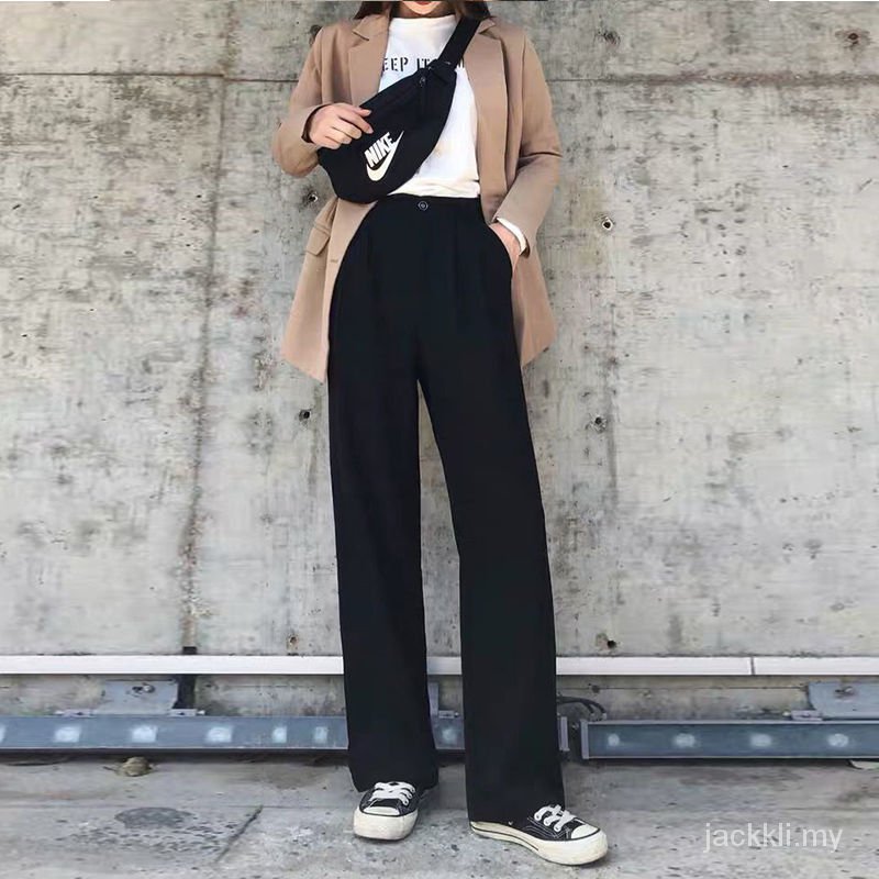 Quần Dài Nữ Ống Rộng Lưng Cao Thời Trang | BigBuy360 - bigbuy360.vn