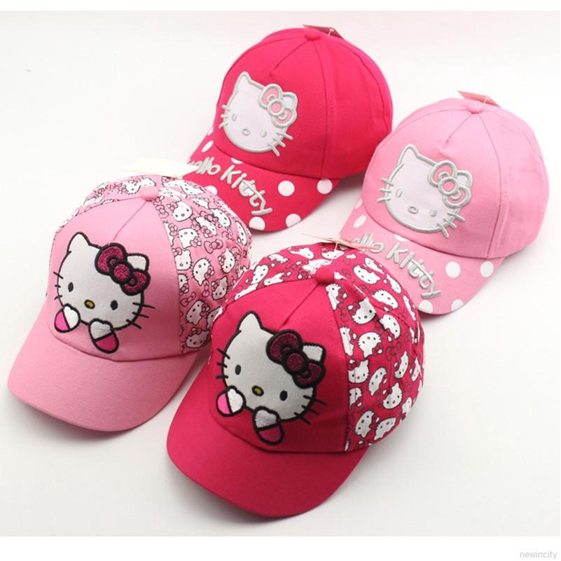 Mũ bóng chày hình Hello Kitty cho bé gái